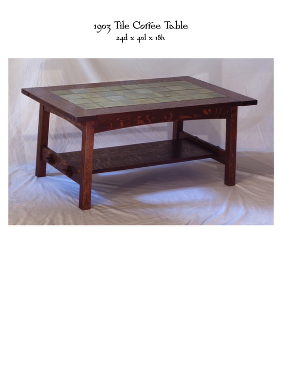 1903 Tile Coffee Table