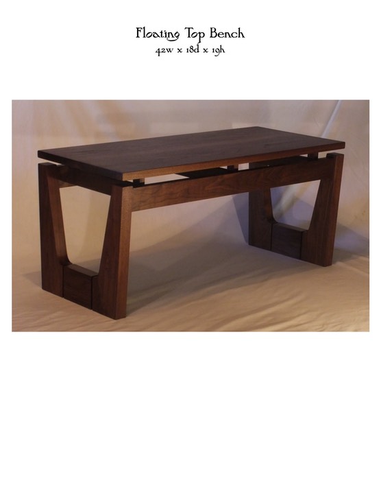 Floating Top Bench