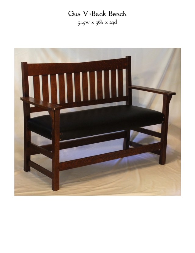 Gus V-Back Bench