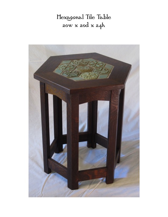 Hexagonal Tile Table