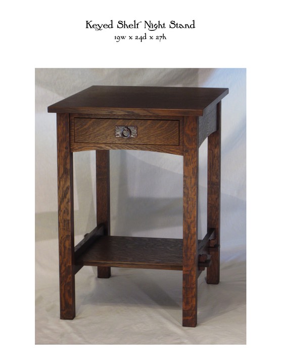 Keyed Shelf Night Stand