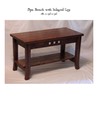 Spa Bench with Inlayed Leg