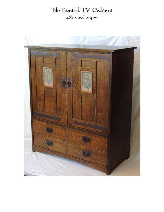 Tile Fronted TV Cabinet